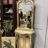 Gampel-Stoll Corp 1971 Carved Wood Entry Console With Mirror