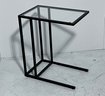 Glass And Metal Side Table