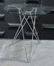 Glass And Chrome Side Table