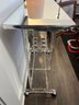 Designer Mid -Century Lucite Bar Cart W/ Mirror Top And Chrome Trim