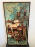Vintage Impressionist Cityscape Oil Painting, Signed
