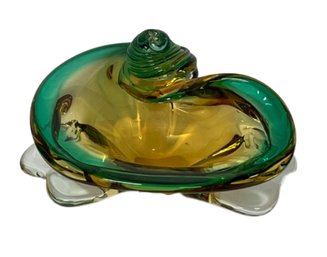 Vintage Modernist Art Glass Bowl