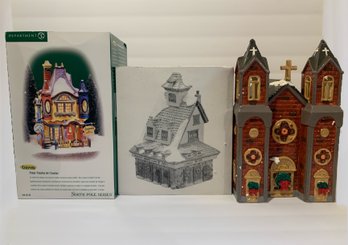Lot Of Department 56 Porcelain Holiday Homes
