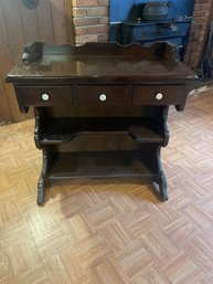 Vintage Wood Dry Sink / Bar / Cabinet Desk