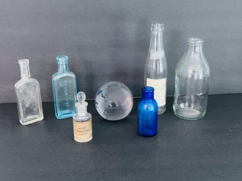 Antique Tiny Bottles With Local Historical Interest