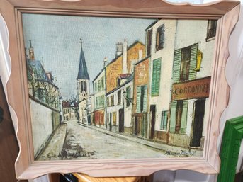 Maurice Utrillo French Village Street Scene Oil Painting Reproduction