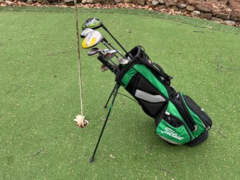 Golf Club Set With Titleist Bag
