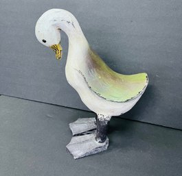 Hand Carved Duck Figure