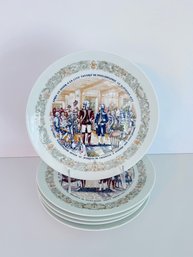 D'Arceau Limoges Historical Collection Plates, Set Of 5