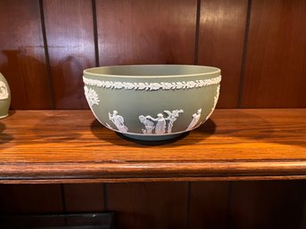Wedgwood Green Jasperware Bowl