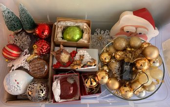 Lot Of Holiday Ornaments And More