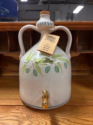 Olive Oil Jug From Puglia Italy