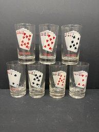 Cards Cocktail  Glasses