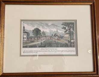 History Of Massachusetts 1836 Framed Print JW Barber