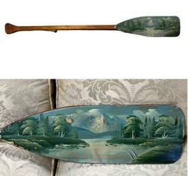 Folk Art Hand Painted Paddle/Oar