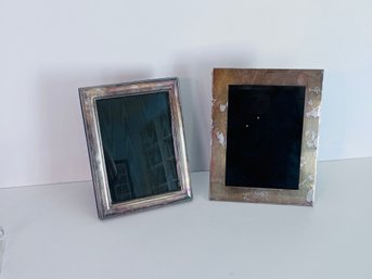Two Sterling Picture Frames