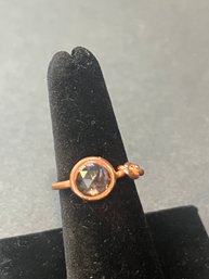 Copper Knot Ring Costume Jewelry Size 7
