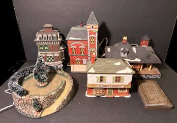 Lot Of Department 56 Holiday Village