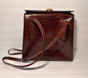 Claudio Ferrici Leatherette Handbag