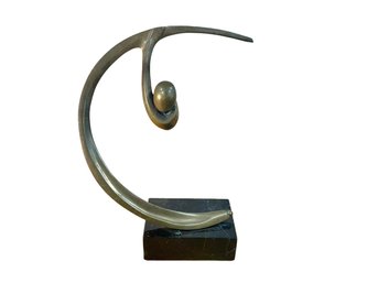 Mid-Century Bronze Abstract Golfer Sculpture By Bob Bennett