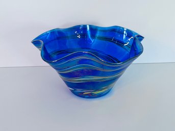 Art Glass Bowl By Glass Eye