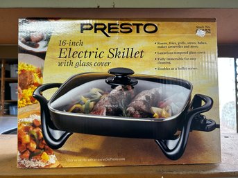 Presto Electric Skillet With Glass Cover