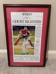 Ghost Righters Article Red Sox/Yankees Framed