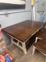 Grand Wood Company Extendable Table And Chairs