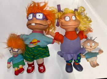 Lot Of Nickelodeon Rugrats Dolls And Moving Toys