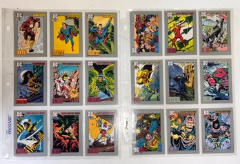 Lot Of Dc Superhero Trading Cards 1991
