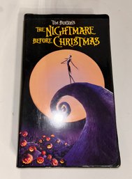 The Nightmare Before Christmas Vhs 1994 With Receipt