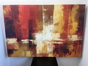Large Bold Mid-Century Style Giclee Abstract Painting On Canvas