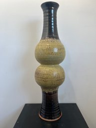 Dramatic Tall Mid-Century Sculptural Ceramic Vase