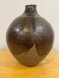 Classic Mid-Century Heavy Two-Toned Ceramic Vase