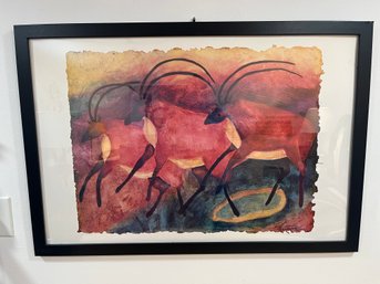 Vintage African Odyssey Limited Edition Print By Alison Dearborn Rieder