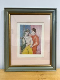 Vintage Pablo Picaso Framed Print The Lovers 1923