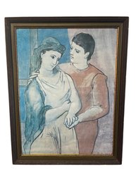 PICASSO The Lovers 1923 Block Vintage Print On Canvas