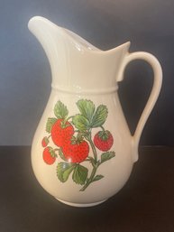 Holiday Designs Strawberry Pitcher