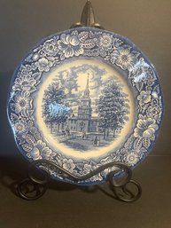 Liberty Blue Ironstone Plate