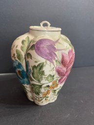Textured Floral Vase By Depon