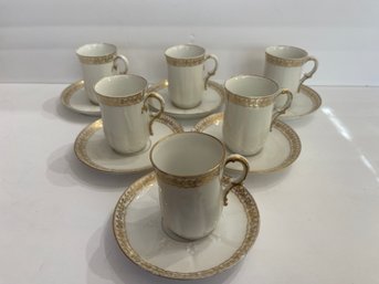 Limoges France Tea Cups And Saucers