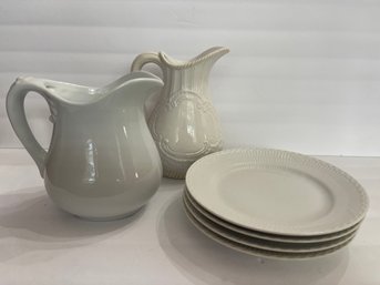 Royal Copenhagen Plates And Twos Company Vintage China Pitcher