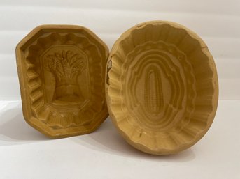 Set Of Two Ceramic Molds