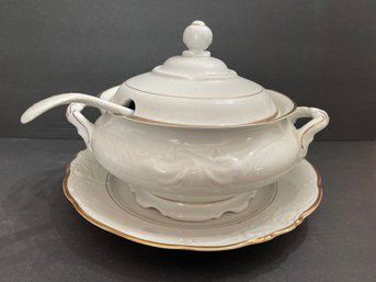Soup Tureen On Plate