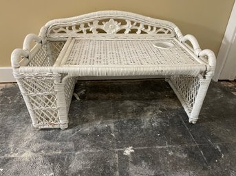 Wicker Table And Bed Tray