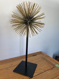 Mid-Century Style Brass Sea Urchin Sculpture In The Manner Of Curtis Jere