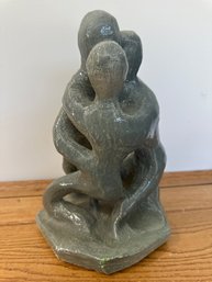 Mid-Century Abstract Ceramic Sculpture Of Dancing Family