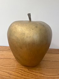 Vintage Metal Gold Finished Apple
