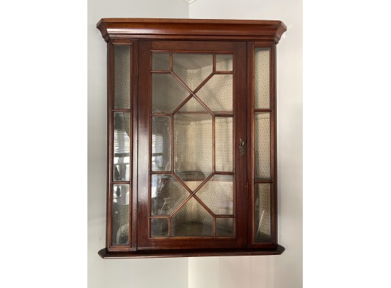 Glass Front Corner Display Cabinet