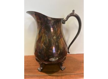Leonard Silver Plate Footed Pitcher